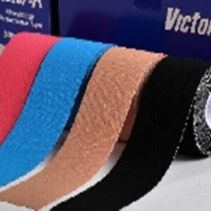 VICTOR-K: “Case of 6 Rolls” 2" x 5½ yards (5.0cm x 5m) Tan, Black, Blue or Pink